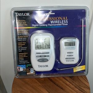 Taylor digital meat cooking thermometer and timer new in box